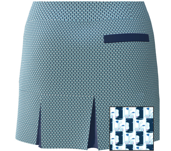 AB Sport Women's Golf Bag Print Golf Skirt - BSKG05-GOLFBAG_1C