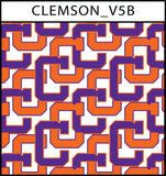 Clemson Print Men's Polo Shirt - MP01CU-CLEMSON_V5B