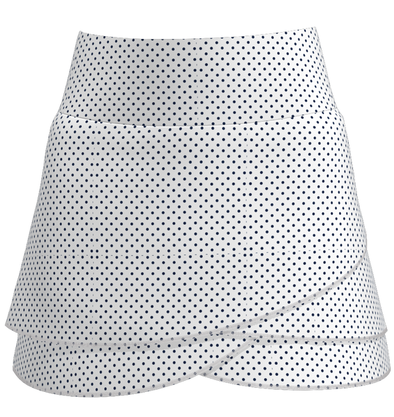 AB SPORT Women's Polka Dot Print Scallop Golf Skirt - WNPD