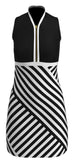 AB SPORT Women's Cross Geo Stripe Golf Dress